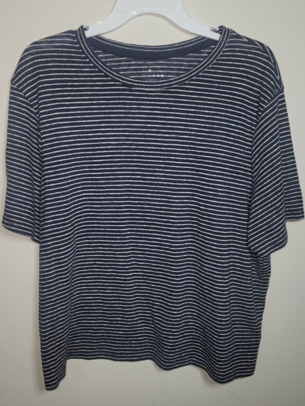 A New Day Large Blue and White Stripped Shirt